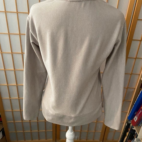 RBX Active Women's Quilted Oatmeal Beige Cowl Neck Large Pullover Tunic Small ? - Picture 3 of 9